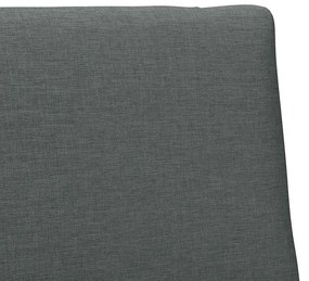 Kárpitozott fejtámla Sötétszürke 90 cm Tömör fenyőfa