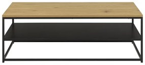 CORA dohányzóasztal tölgy/fekete színben