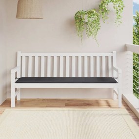 antracitszürke oxford szövet kerti padpárna 180 x 50 x 3 cm