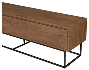 Natúr színű TV-állvány diófa dekorral 180x50 cm Rodez – Kalune Design