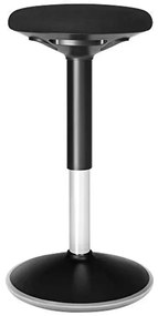 Irodai szék, ergonomikus szék, 56-81 cm magasságban állítható, fekete