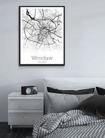 Poszter Boroszló Térkép 70x50cm