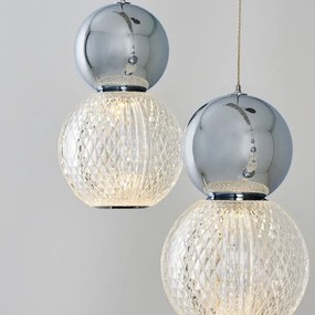 LED csillár kábelen CREMONA LED/27W/230V 3000K matt króm