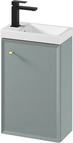 Cersanit S801-570 -Falra szerelhető fürdőszobai szekrény mosdóval MILLE 40x22 cm menta