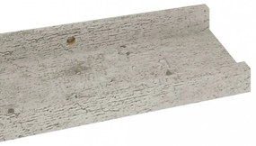 2 db betonszürke fali polc 60 x 9 x 3 cm