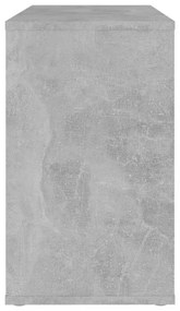 betonszürke szerelt fa kisszekrény 60 x 30 x 50 cm
