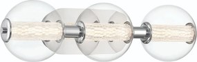 Quintiesse modern fürdőszobai lámpa atomo csiszolt króm átlátszó elsqn-atomo-3w-pc IP44