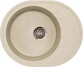 Venera M Metalac 175427 Gránit Mosogatótálca - Extra mély, Csepegtetőtálcás, Design, Pezsgő