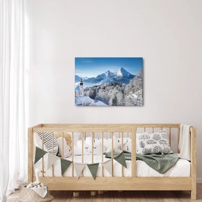 Kép - Egy pillantás a téli tájra (70x50 cm)