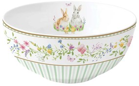 Húsvéti nyuszis porcelán tál 15 cm Happy Easter