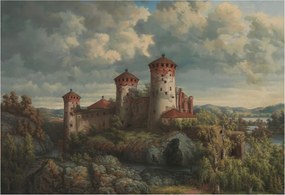 Fotótapéta Falra az előszoba konyhájába Romantikus táj 152x104