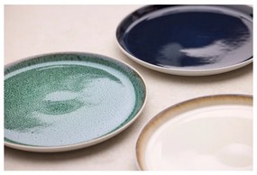 Fehér-zöld kőedény tányér ø 27 cm Gastro White/Green – Bitz