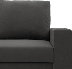 Zeus fotel, egyenes kartámasz, szövet anyag, hab töltet, szürke