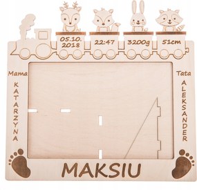 Metrikus képkeret ajándék keresztelő gravírozás!