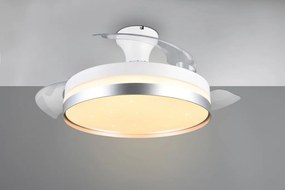 TRIO R67382187 LINDBERG Ventilátoros lámpa Ezüst LED IP20