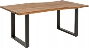 Étkezőasztal fém lábakkal 180x100