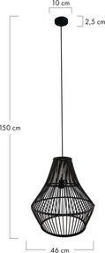 Dijk BAMBOO 55704-074 Függőlámpa 1x40W/E27 IP20
