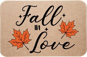 Lábtörlő lenvászonból Őszi vibe Fall in Love