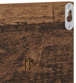 vidaXL Falpolcok polcokkal 4 pcs Öreg fa 80 x 11,5 x 18 cm Faanyag