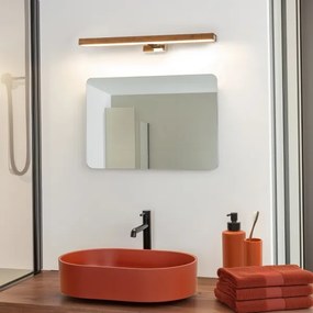 Brilagi-LED Fürdőszobai tükörmegvilágítás WOODY MIRROR LED/12W/230V IP44 tölgy/króm