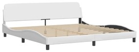 fehér műbőr ágykeret matrac nélkül Zadar 200x200 cm
