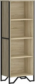 vidaXL sonoma tölgy színű szerelt fa könyvszekrény 50 x 31 x 74,5 cm