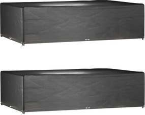 vidaXL 2 db téglalap alakú kerti bútorhuzat 16 fűzőlyukkal 325x205x90