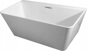 Szabadon álló falra szerelhető kád 165x80 sampontartó polccal