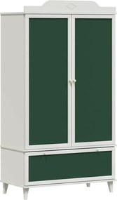 vidaXL Krétával Írt Dresser ROROS Fehér 90 x 45 x 165 cm Faanyag