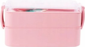 Ételtároló Doboz Uzsonnás Doboz 18 x 10 Rózsaszín Munkaiskolába