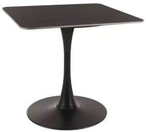 Espero étkezőasztal - négyzet, fekete márvány / fekete