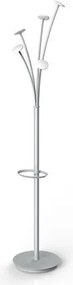 Ruhafogas, fém váz, műanyag akasztók, ALBA Festival, ezüstszürke-fehér (BAF2)