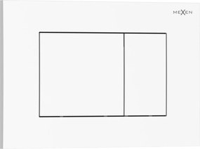 Mexen Tex 02 öblítőgomb, fényes fehér - 6102-01