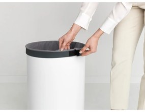 Fehér fém szennyeskosár 60 l – Brabantia