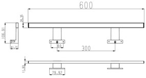 Luxx led lámpa 600mm