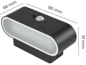 LED Szolár fali lámpa érzékelővel SOLARIS2 LED/2,5W/3,7V 4000K IP44