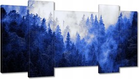 Festmények 120x65 Kék táj Hegyek