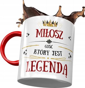 Piros Bögre Férjnek Barátnak Ajándék Nyomtatott Fotóval