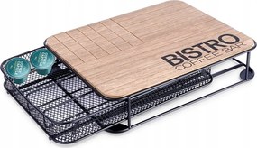 Rendszerező Állvány Kávékapszula Tartó Fém Fekete Konyhai