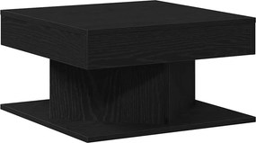 vidaXL Dohányzóasztal Fekete tölgy 57 x 57 x 30 cm Faanyag