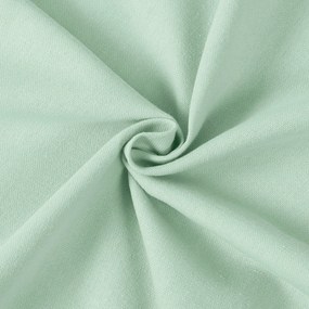Goldea lenvászon keveréket tartalmazó körgumis lepedő - világos menta 80 x 160 cm