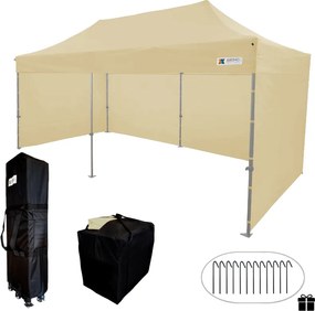 Pavilon sátor 3x6m - Bézs