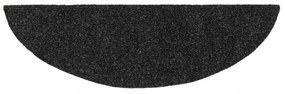 15 db sötétszürke öntapadós lépcsőszőnyeg 56x17x3 cm