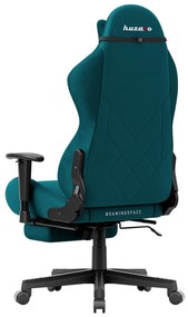 Gamer szék, Force lábtartóval Teal