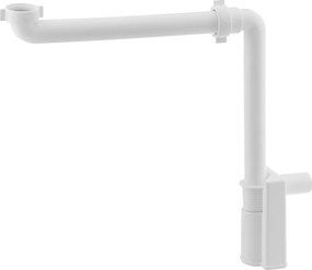 Bruckner Bruckner, MURALES bútorszifon helytakarékos, 1 "1/4, hulladék 32mm, fehér, 151.032.0