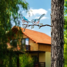 Bird fém kerti dísztárgy, 26×50 cm