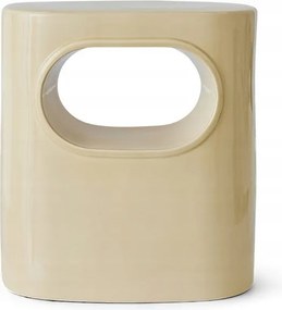 Space oldalasztal, krémszínű, Khaliving