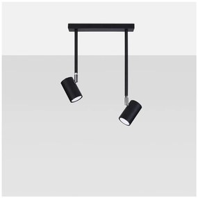 Fekete spotlámpa 10x30 cm Jones – Sollux