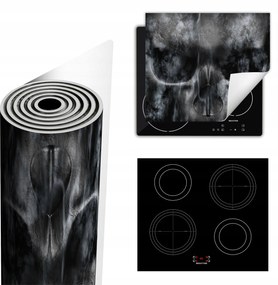 Tűzhelyvédő Szőnyeg Több Helyet Biztosít 60x52 Koponya