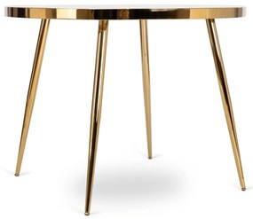 Szürke Márvány/Arany Színű Étkezőasztal. TINGA 100 cm